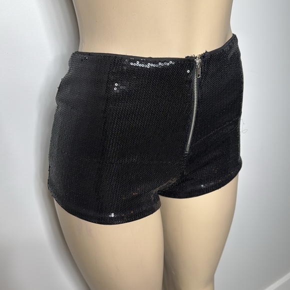 Forever 21 small black sequin shorts - Picture 2 of 6